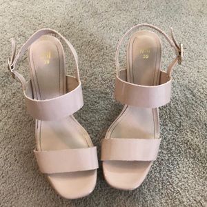 Nude Strap Heels